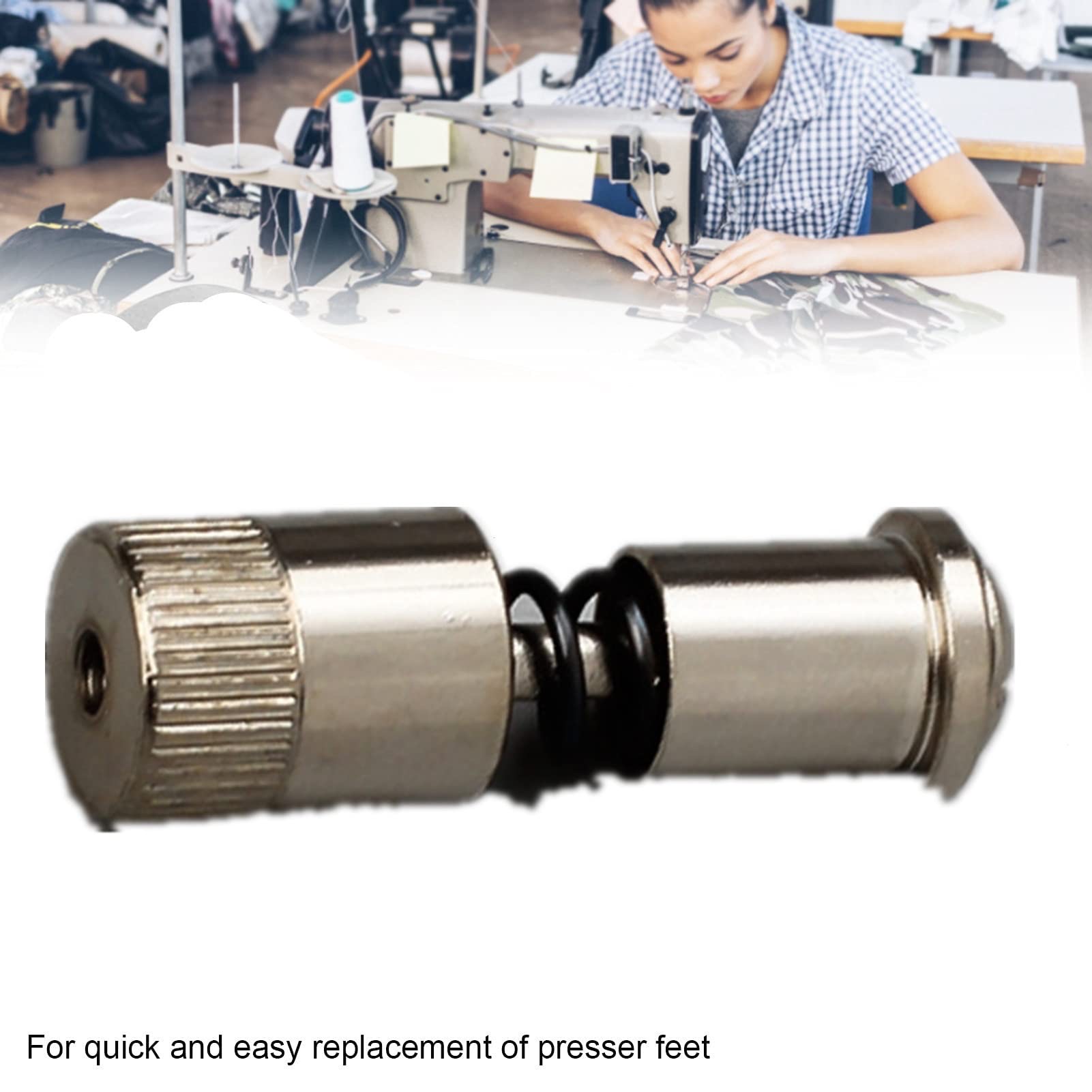 Presser Foot Quick Change Screw Device for Industrial Sewing Machine Parts Spring Simple Feet Holder Accessories_img_4