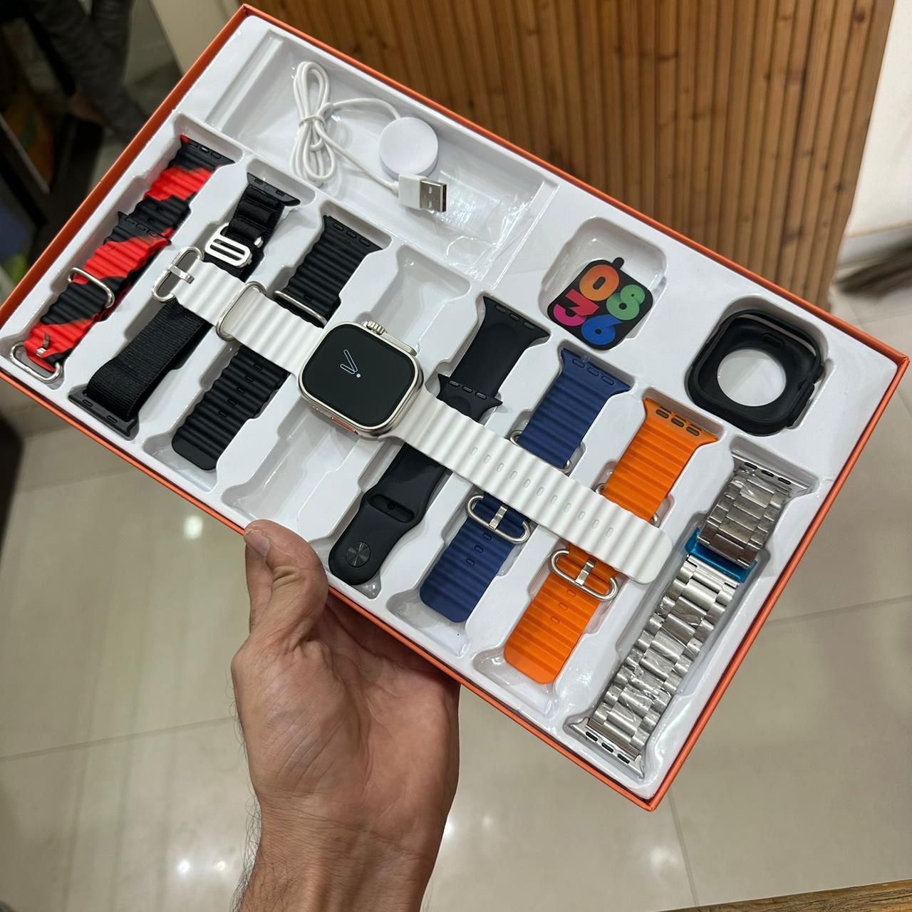 Y80 Ultra Smartwatch with 8 Strap bluetooth Calling Smartwatch 2.02" Display_img_3