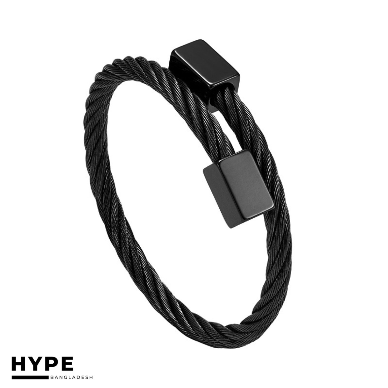 Black stainless steel bracelet_img_0