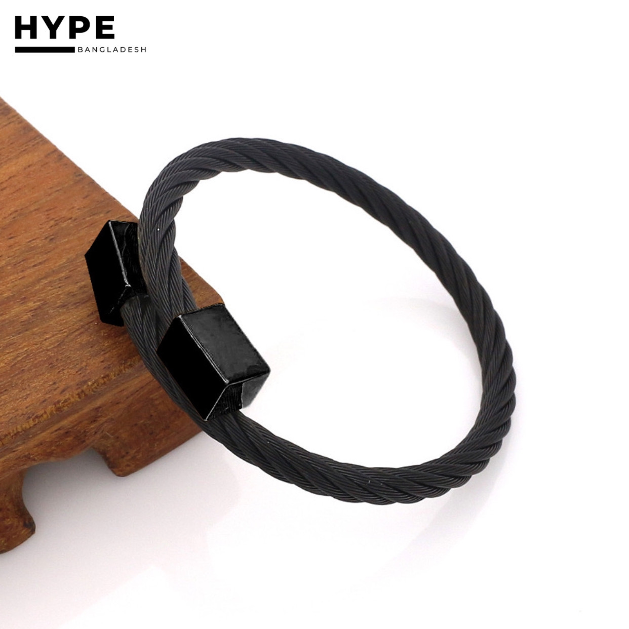 Black stainless steel bracelet_img_2