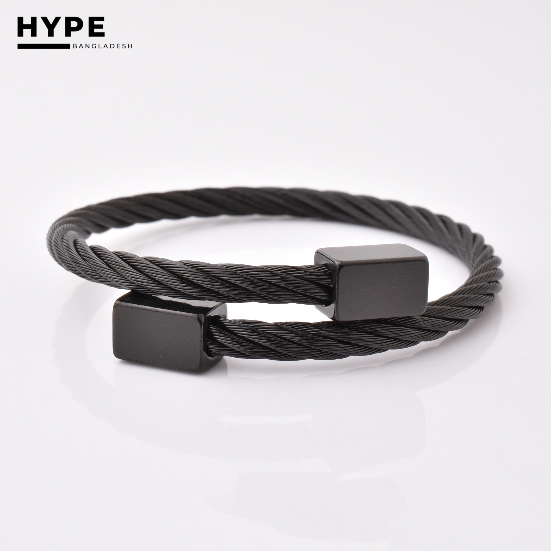 Black stainless steel bracelet_img_3