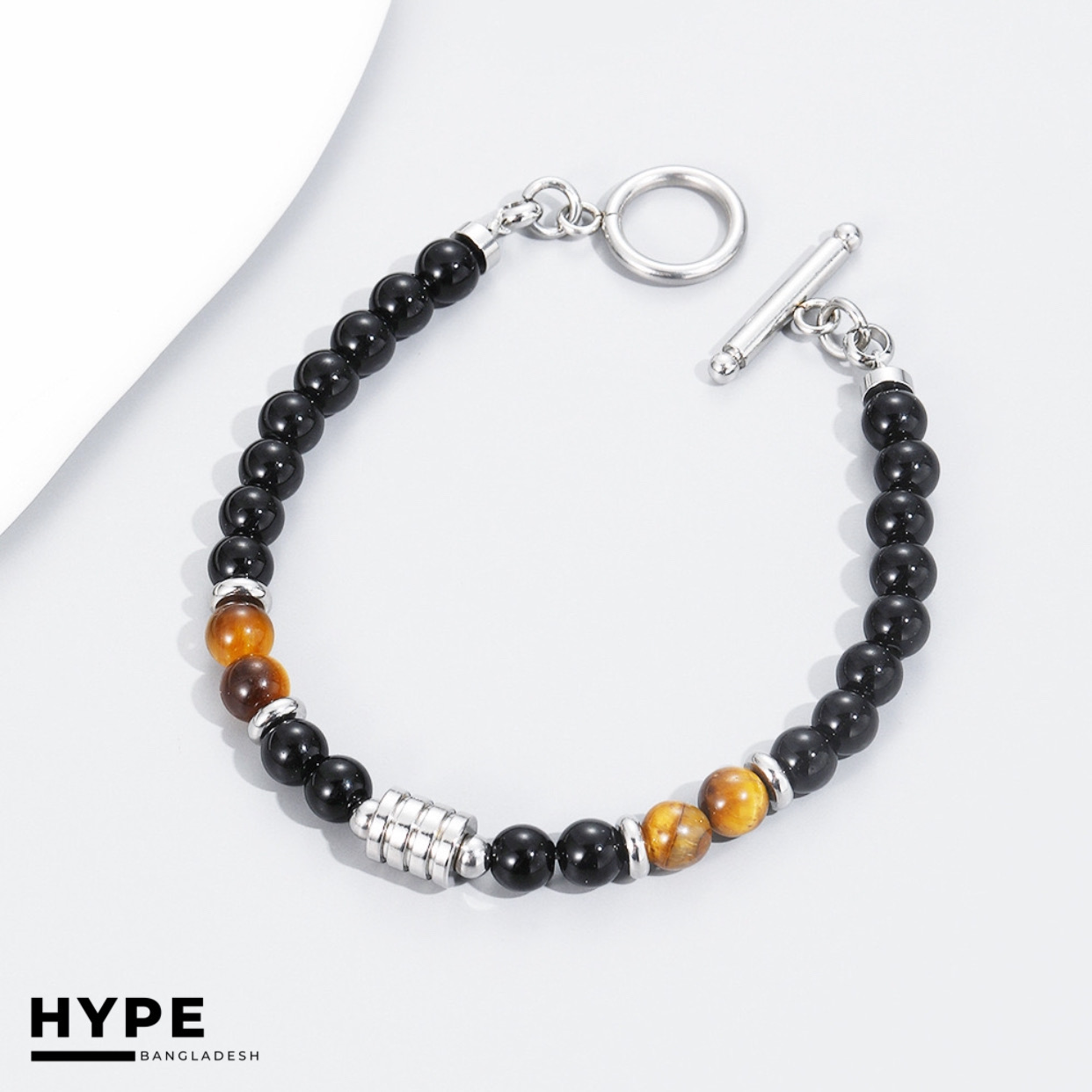 Tiger’s eye beaded bracelet for men_img_1