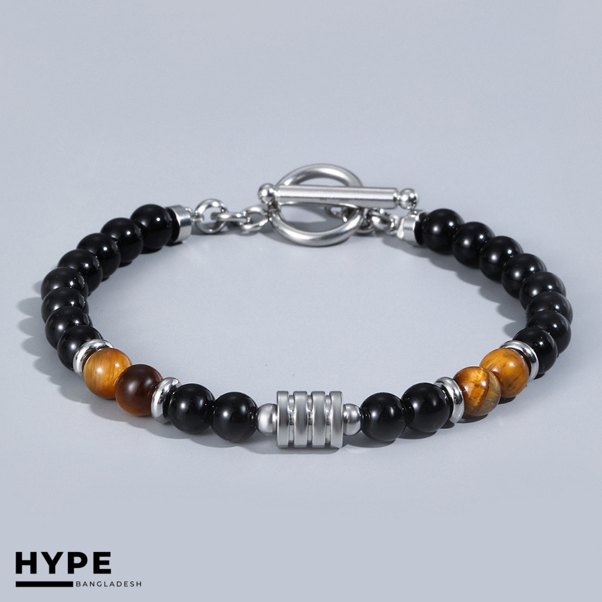 Tiger’s eye beaded bracelet for men_img_2
