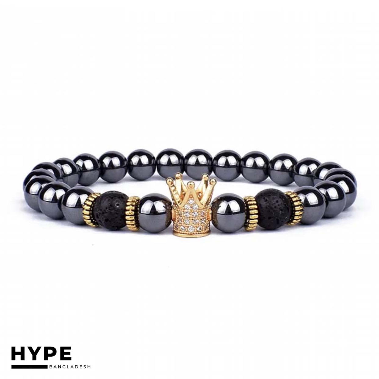 Crown bead bracelet for men_img_0