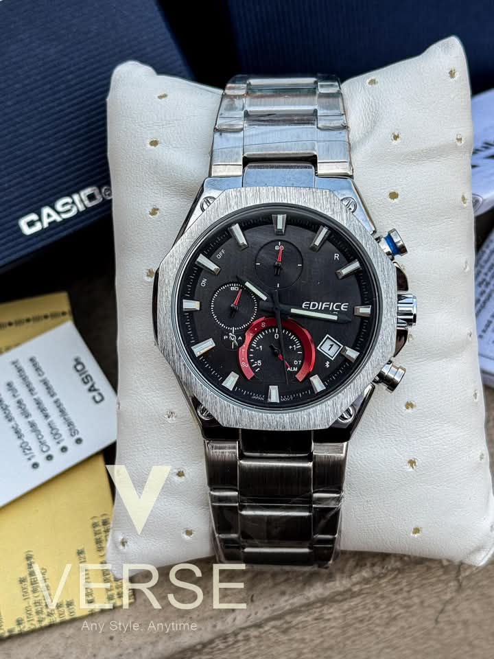 EDIFICE EQB1100 CHAIN RED WITH BRAND BOX