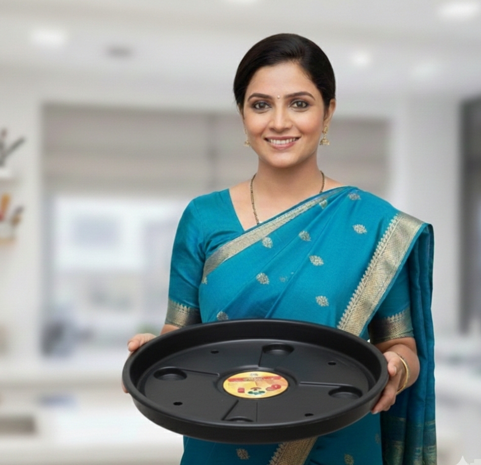 Wheeled Trolley Gas Cylinders and Flower Pots_img_5