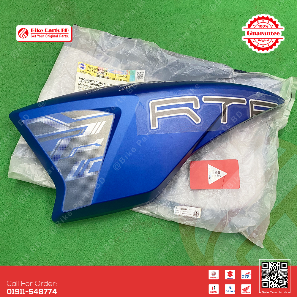 Tanky Kan (Mat Blue Color-1 Pair) for TVS RTR 2V 160cc bike._img_0