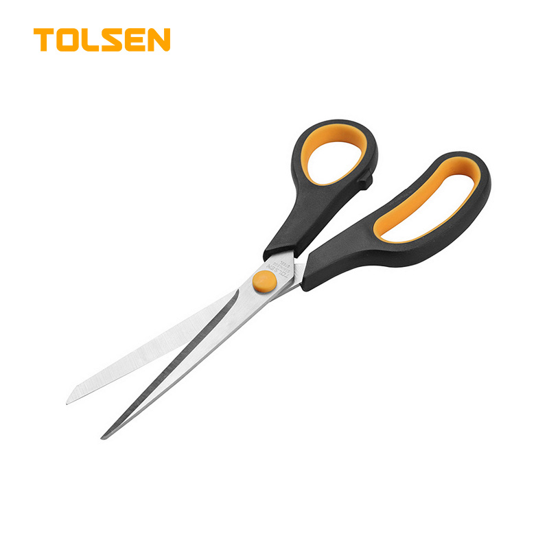 TOLSEN 30044 Household Scissors, 8" (200mm), Stainless Steel Blade, Soft Grip Handle | Model: 30044_img_1