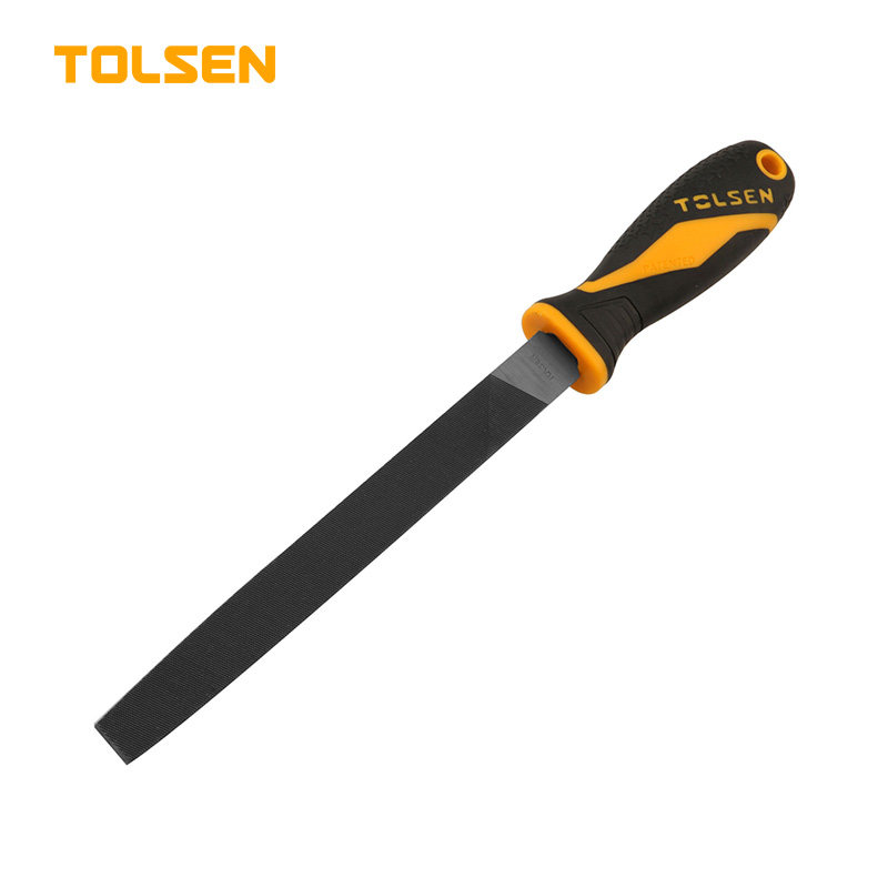 TOLSEN 8" Steel File Flat  TPR Handle 32001