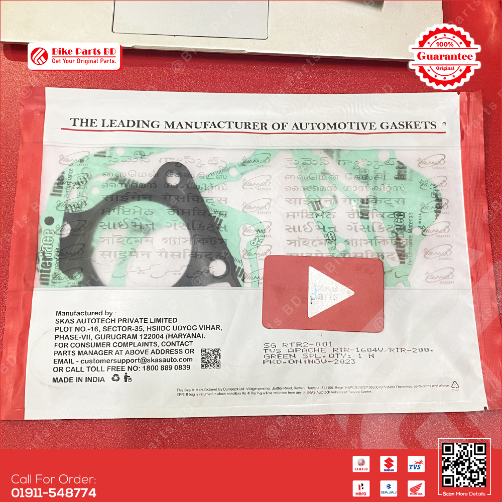 Automotive Gasket for TVS RTR 160cc 4V bike._img_1