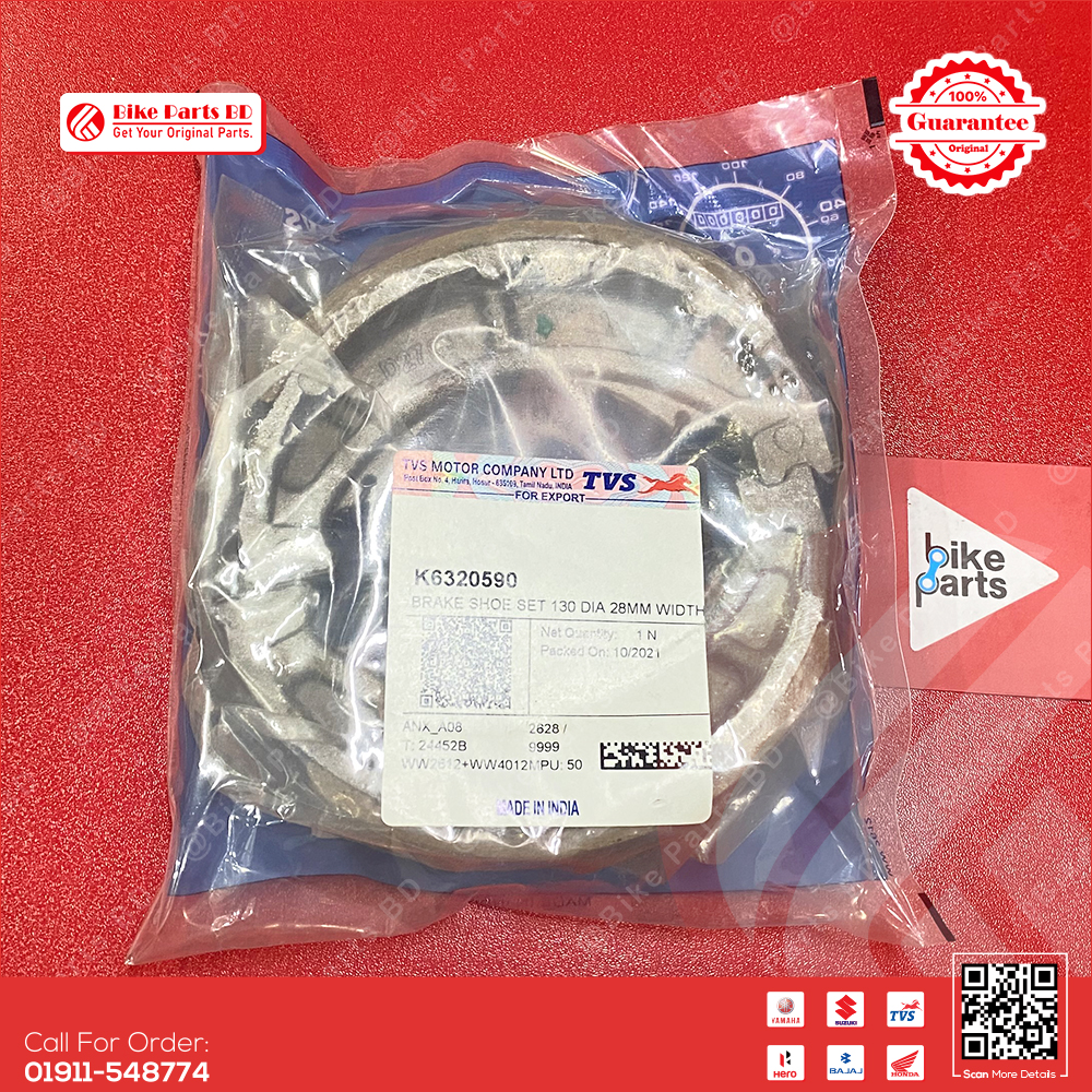 Drum Break Shoe (Rear) for TVS Raider 125cc, RTR 150cc & 160cc bike.