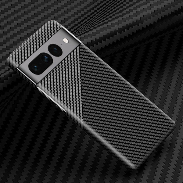 Google Pixel8Pro mobile phone case color matching magnetic carbon fiber pattern all-inclusive PC protective cover_img_3