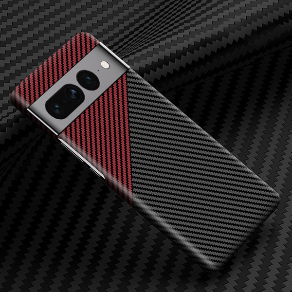 Google Pixel8Pro mobile phone case color matching magnetic carbon fiber pattern all-inclusive PC protective cover_img_4
