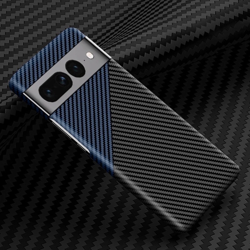 Google Pixel8Pro mobile phone case color matching magnetic carbon fiber pattern all-inclusive PC protective cover_img_5