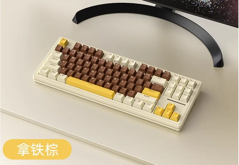 (Sold Out) XINMENG M87 PRO Wired ICE BLUE BACKLIT Gasket Mounted Hot-Swappable Mechanical Keyboard_img_0