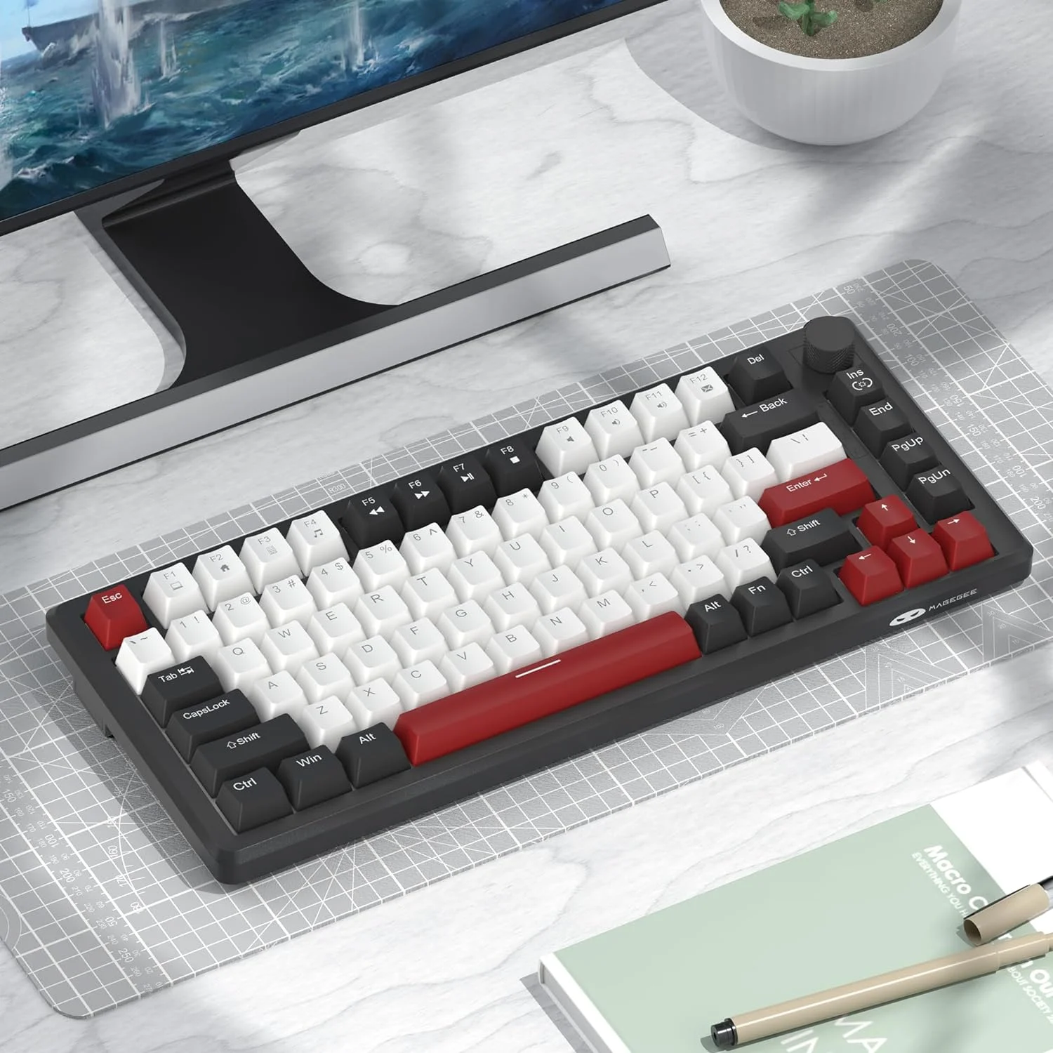 (Sold Out) MAGEGEE STAR75 Wired Mechanical Keyboard - Red Switch_img_0
