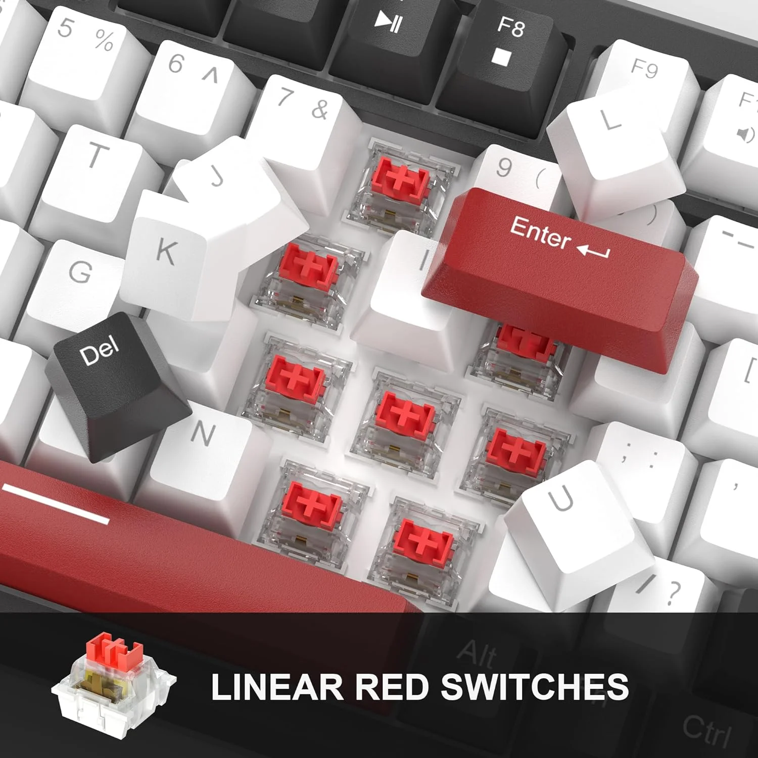 (Sold Out) MAGEGEE STAR75 Wired Mechanical Keyboard - Red Switch_img_5