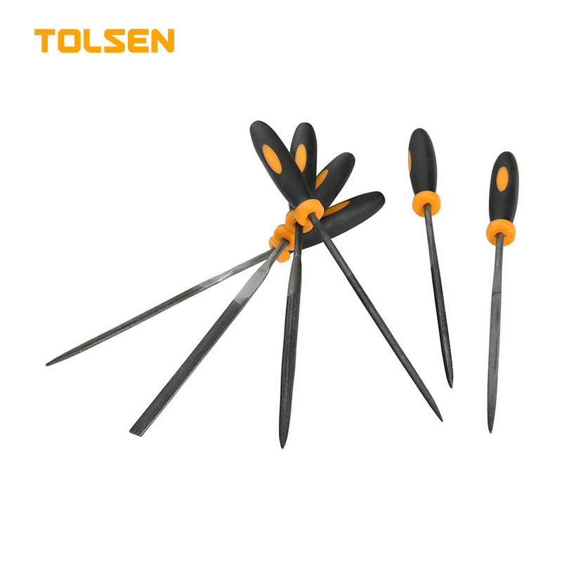 TOLSEN 6 Pcs Mini Files Metal Filing Rasp Needle File Model: 32046