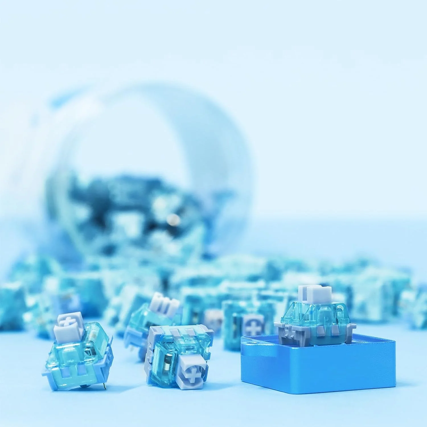 Attack Shark Jelly Blue Tactile Switches Factory Lubed_img_1