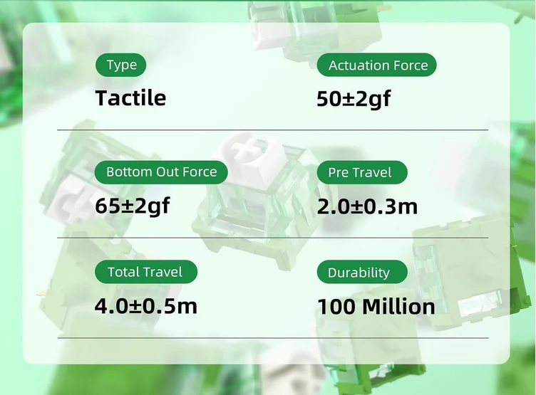 Attack Shark Jelly Green Switches Factory Lubed_img_3