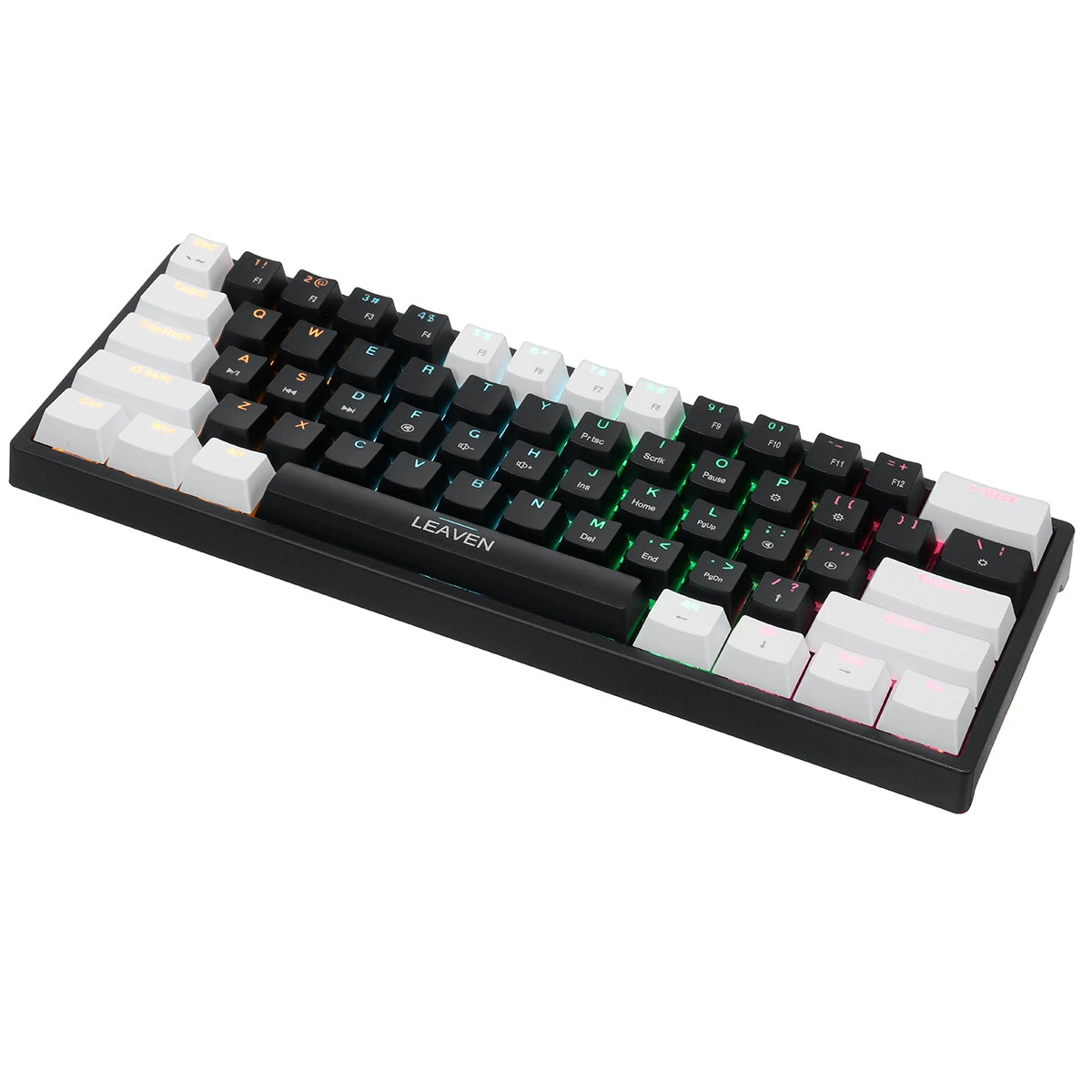 (Sold Out) LEAVEN K620 Wired Hot-Swappable Gaming Mechanical Keyboard - Blue & Red Switch_img_2