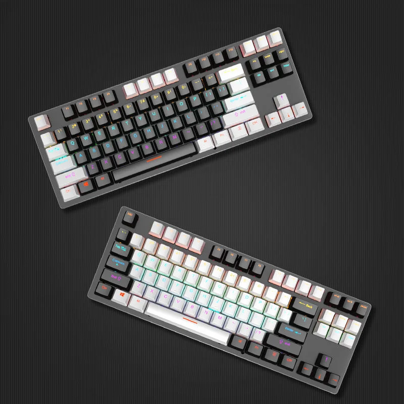 LEAVEN K550 TKL 87 Keys Hot Swappable Wired Mechanical Gaming Keyboard_img_0