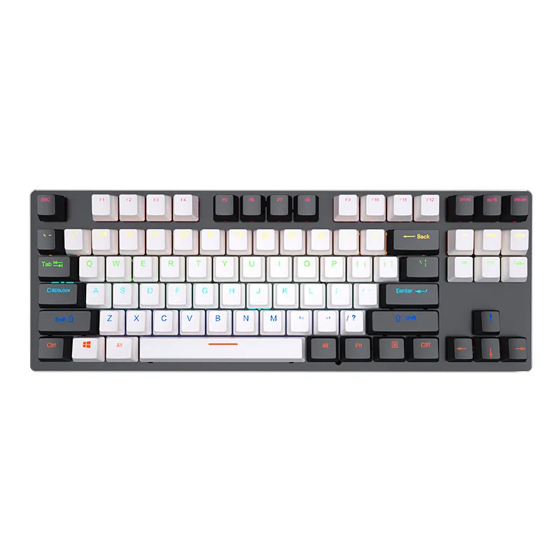 LEAVEN K550 TKL 87 Keys Hot Swappable Wired Mechanical Gaming Keyboard_img_1