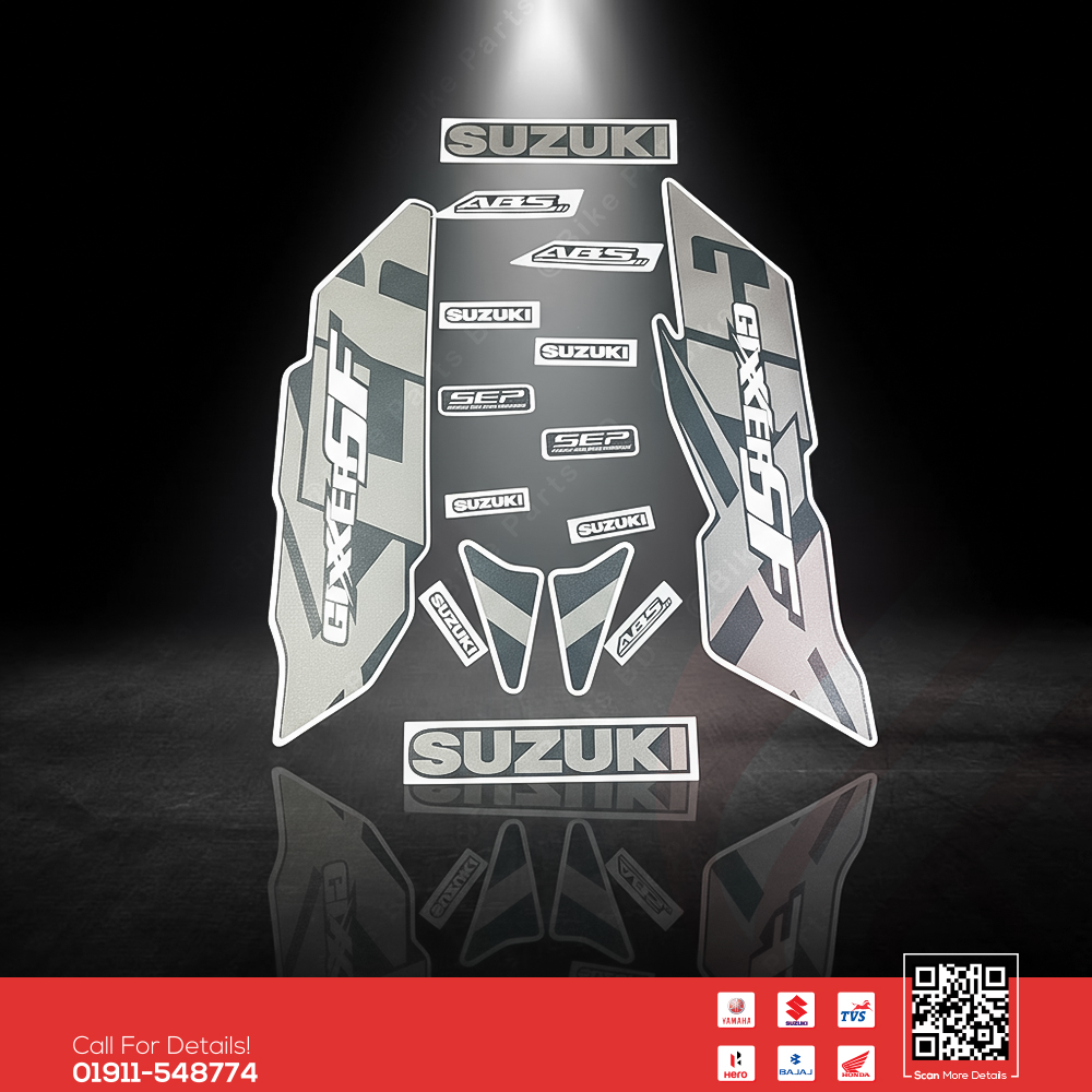 Full Set Sticker for Suzuki Gixxer SF (New Model-Mat Blue) bike._img_0