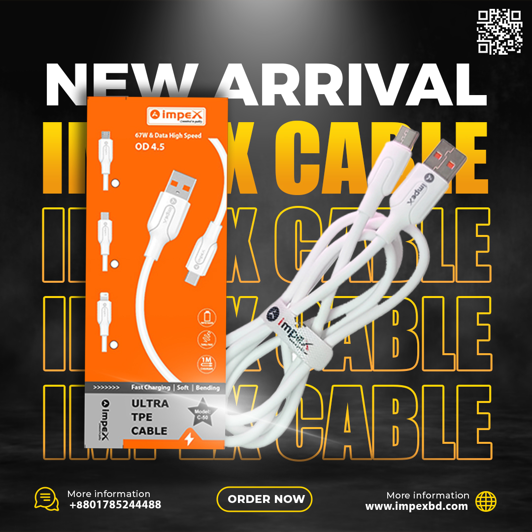 Impex Super Fast Charging 3.0A Micro OD4.5 Cable Model-C-50_img_4