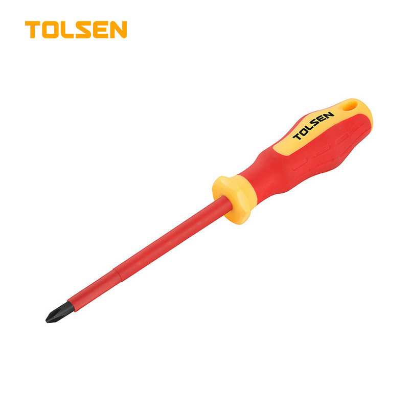 Tolsen VDE Insulated Star Screwdriver (PH2 x 100 mm) Model: 38007