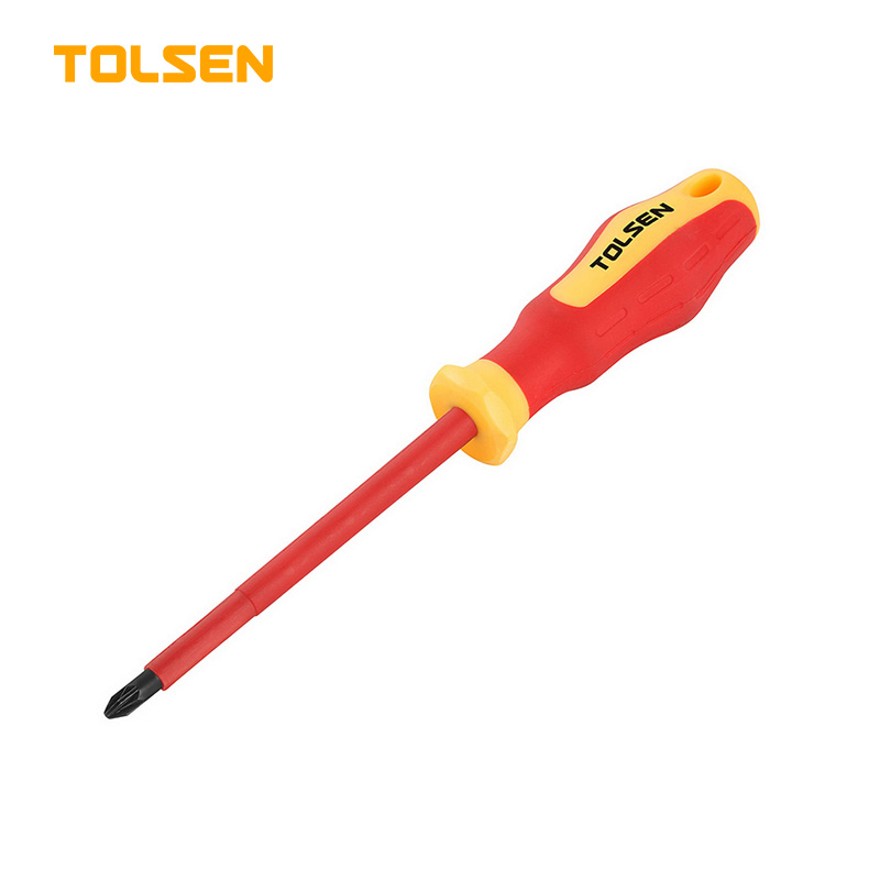 Tolsen VDE Insulated Star Screwdriver (PZ2 x 100 mm) Model: 38011