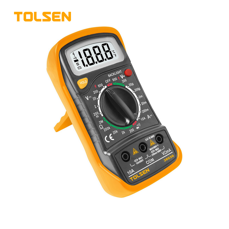 TOLSEN 38030 Digital Multimeter w/ LCD Color Screen (AC/DC) Model: 38030
