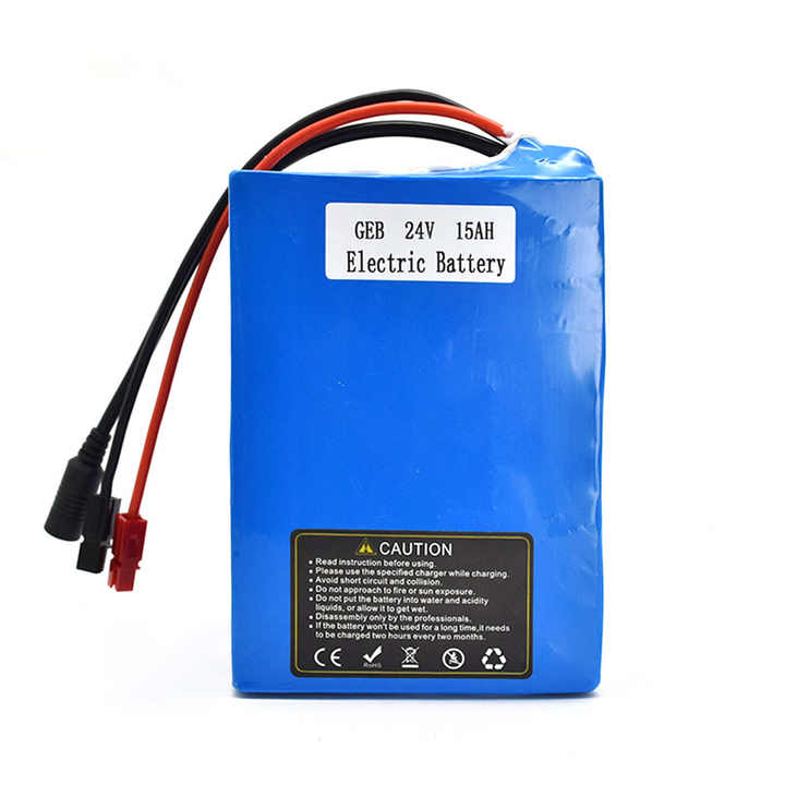24v 15ah (6s) lithium ion battery pack for electric cycle_img_1