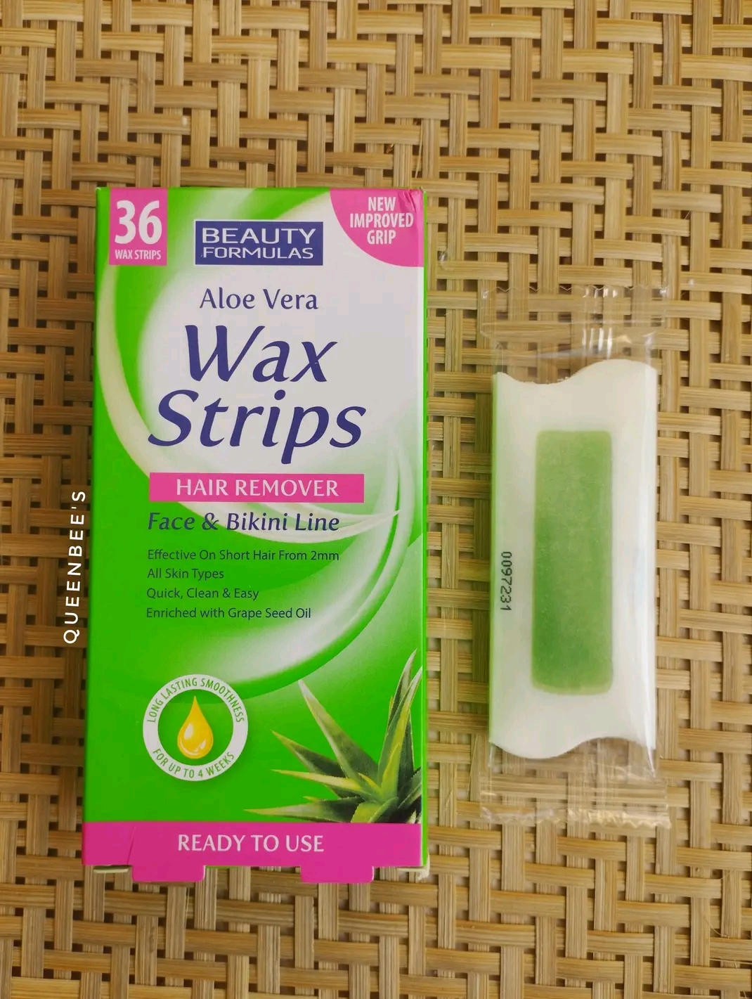 Aloe Vera Wax Strips Hair Remover For Women