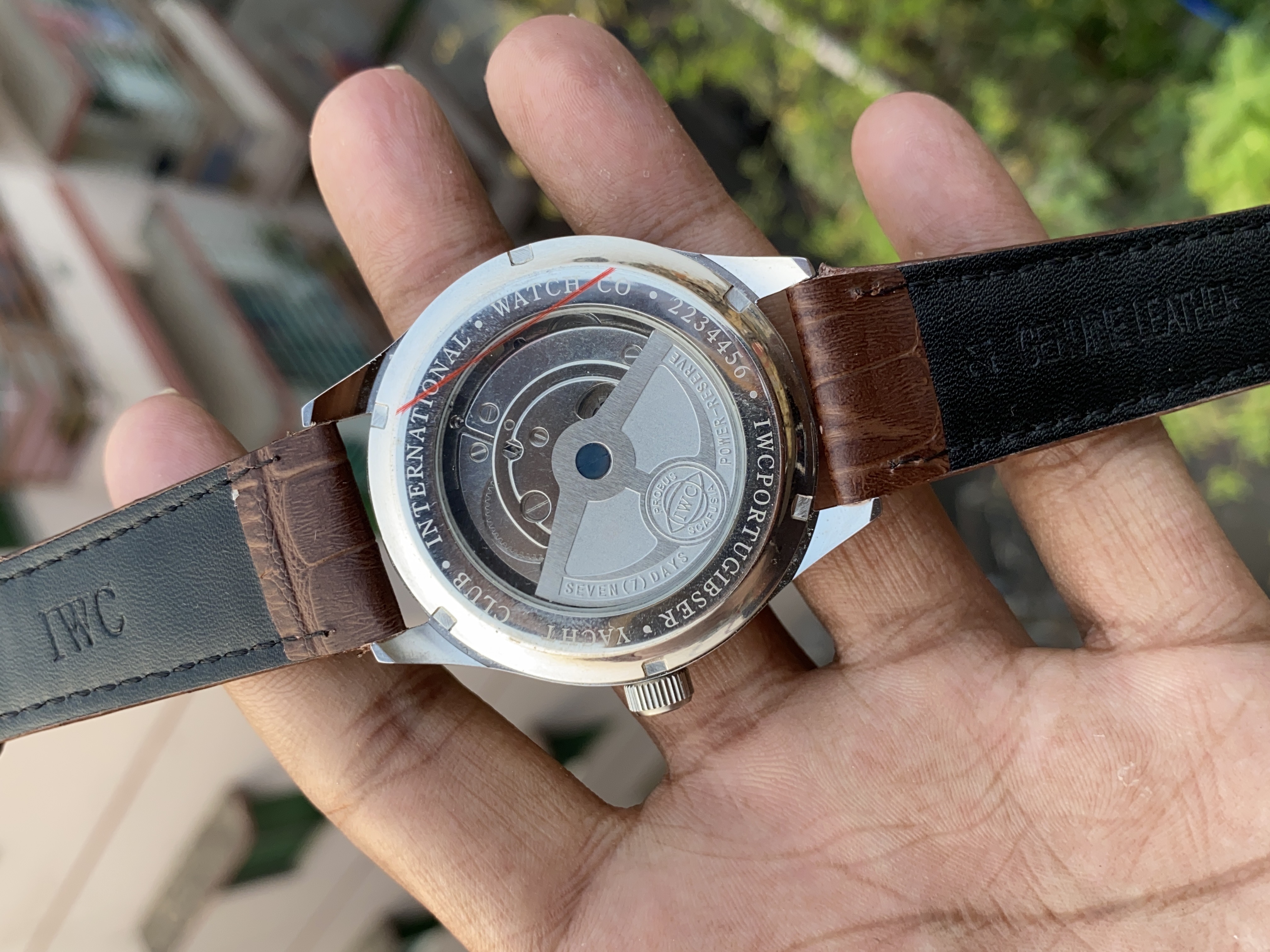 IWC automatic leather belt watch_img_2