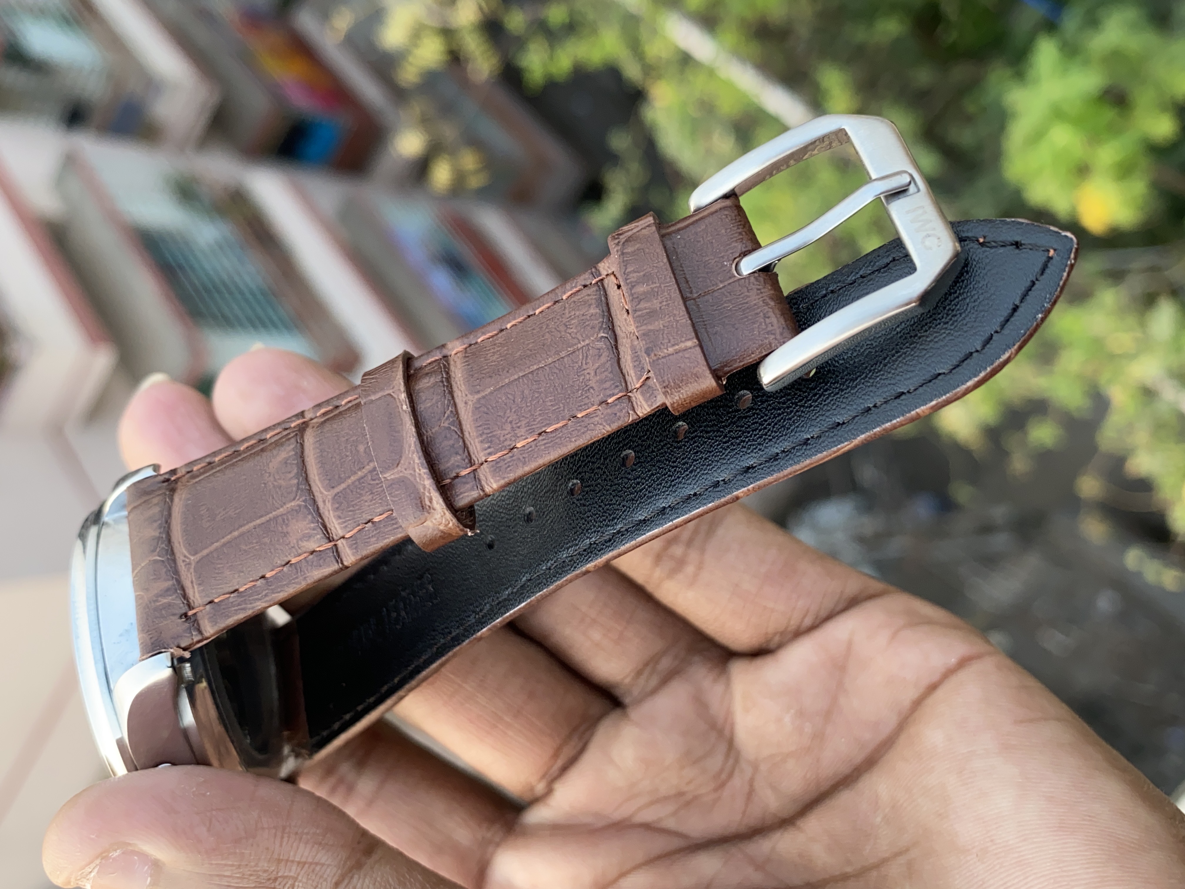 IWC automatic leather belt watch_img_3