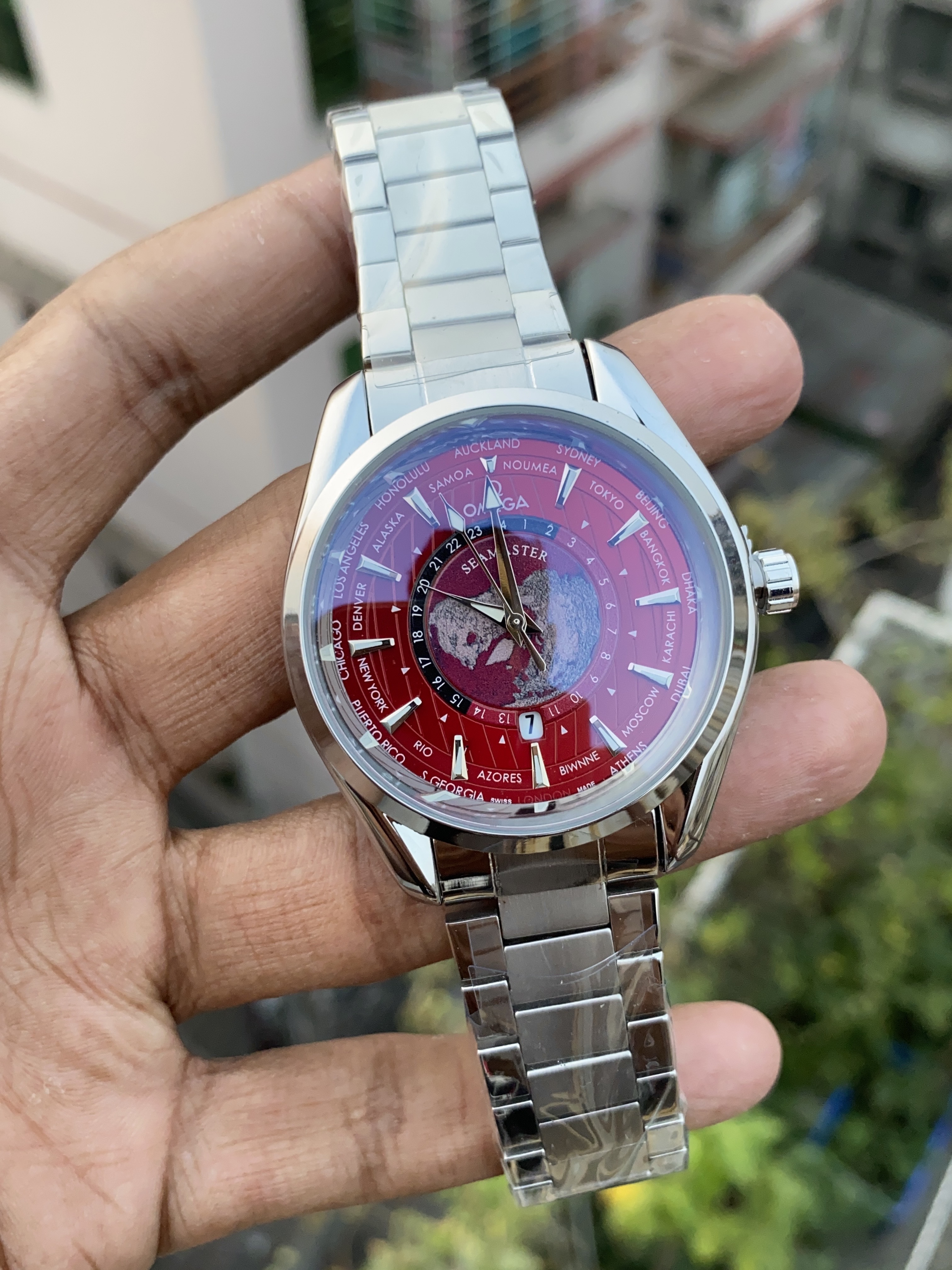 Omega aqua terra worldtimer (Red dial)_img_0