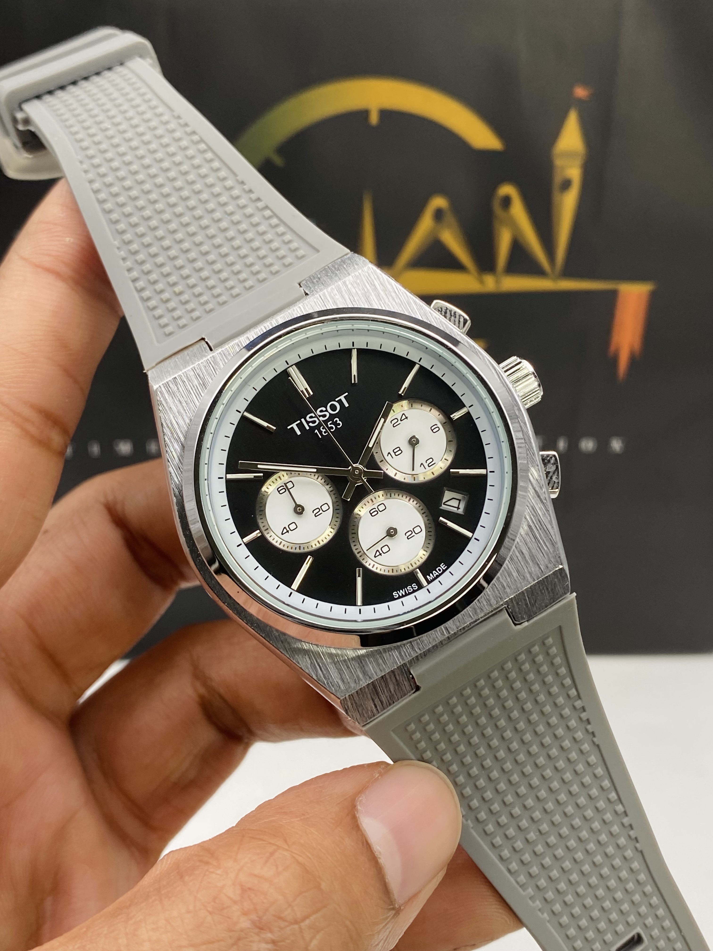 Tissot PRX Chronograph Rubber Strap 40mm._img_8