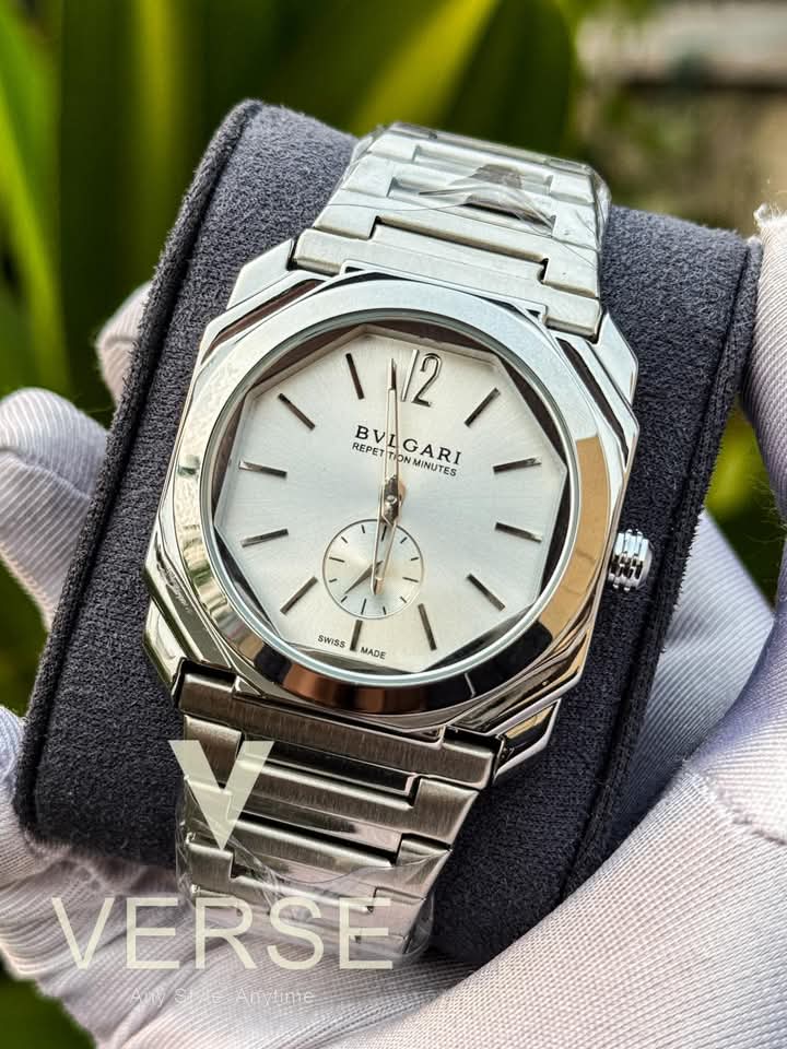 Bvlgari 60 sec glossy white dial