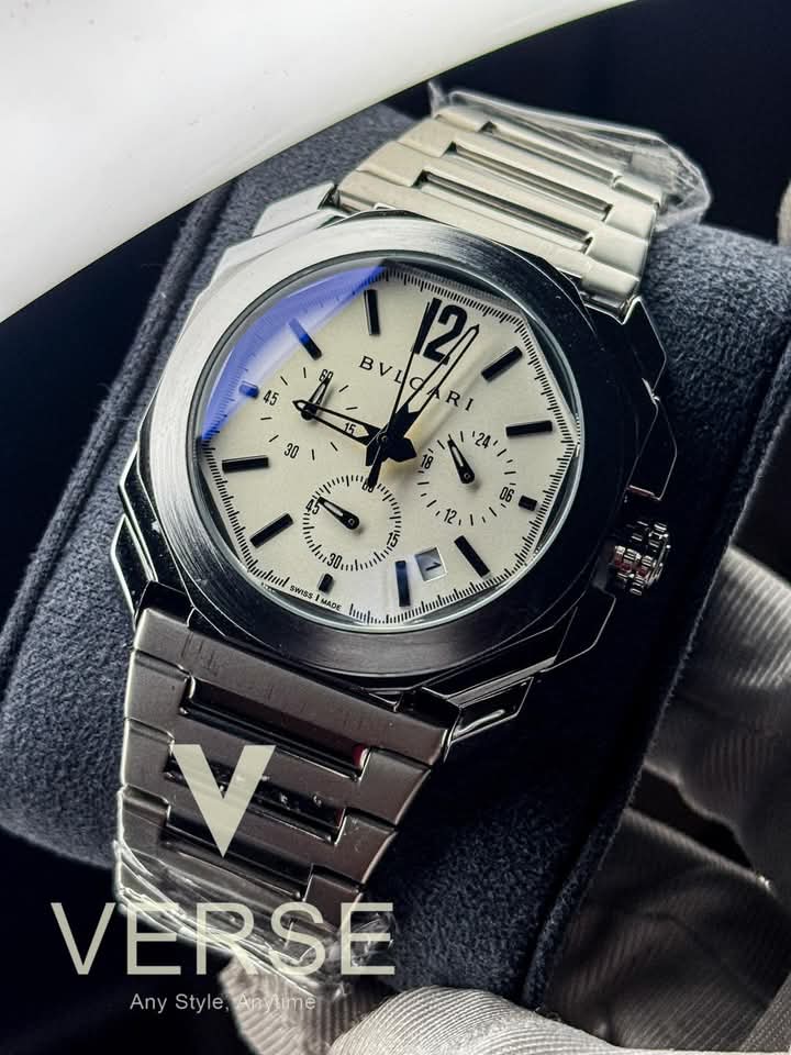 Bvlgari chain white dial