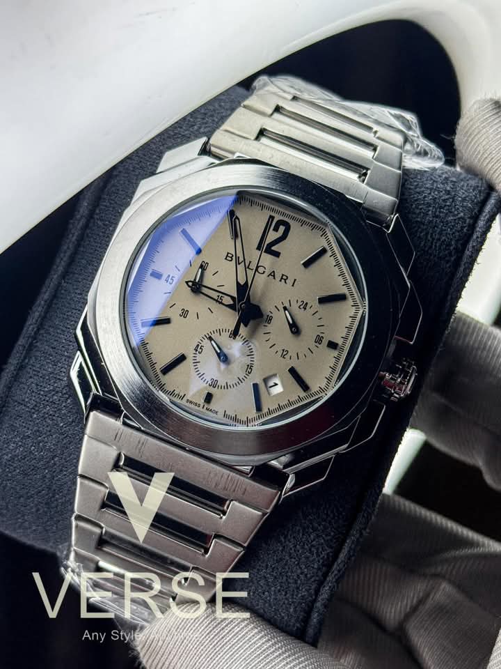 Bvlgari chain grey dial