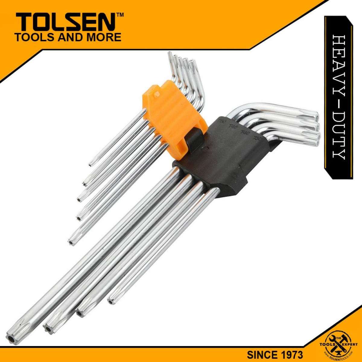 TOLSEN 9Pcs Torx Extra Long Arm Allen Hex Key Set Model: 20057_img_1
