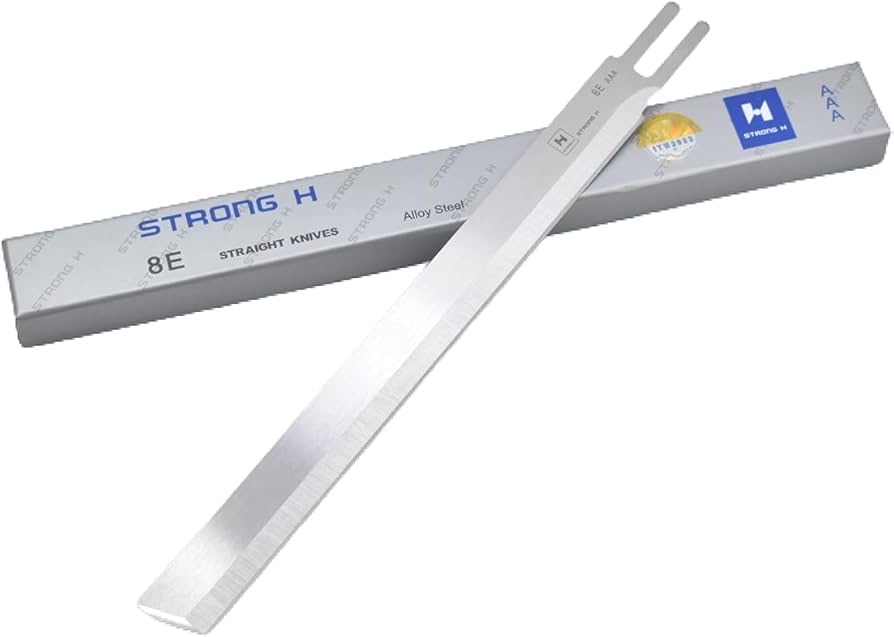 STRONG-H 10"+8" inch 'AAA' Straight Knife Cloth Cutting Machine Blade [12 piece in one box ]_img_1