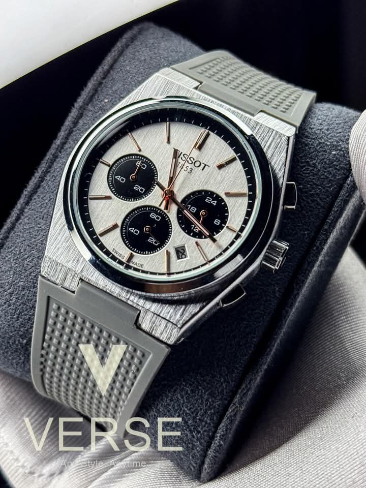 Tissot PRX fiber belt grey