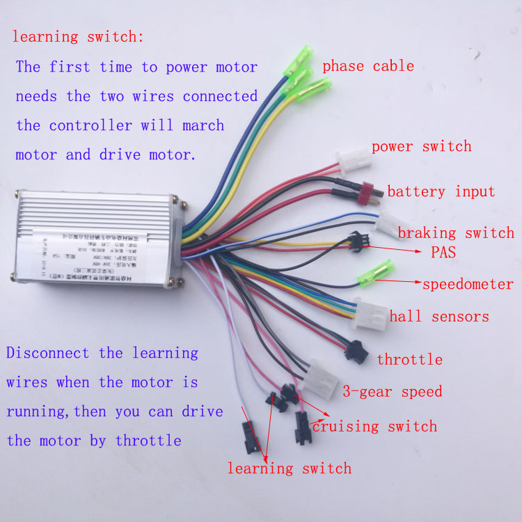 36-48v 350watt controller for electric cycle_img_1