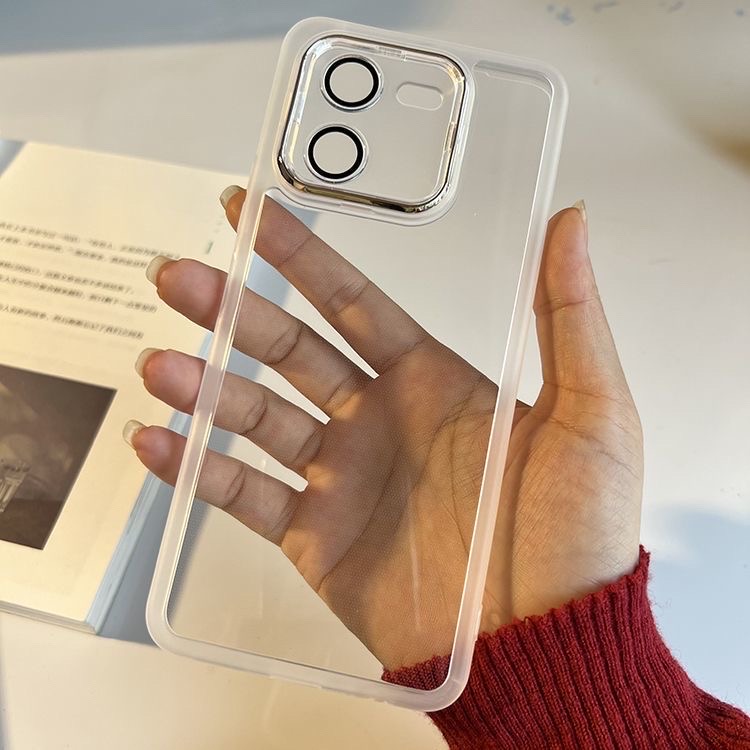 IQOO Z9x electroplating lens  glass film transparent mobile phone case_img_5
