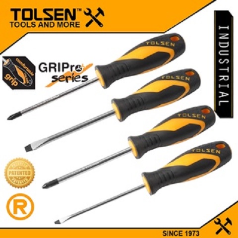 TOLSEN 4Pcs Screwdriver Set GRIPro Series Model: 20179_img_1