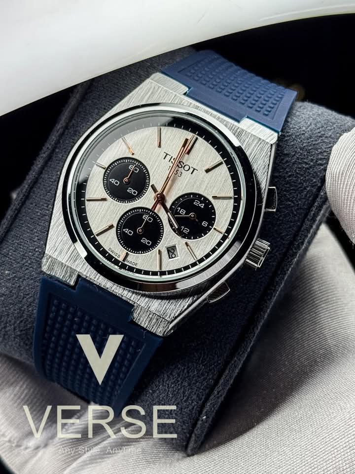 Tissot PRX fiber blue belt