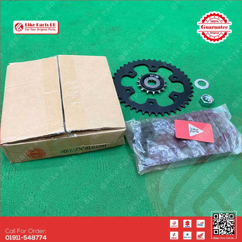 Chain Sprocket set for Royal Enfield Bullet, Hunter, Classic, Meteor bike._img_0