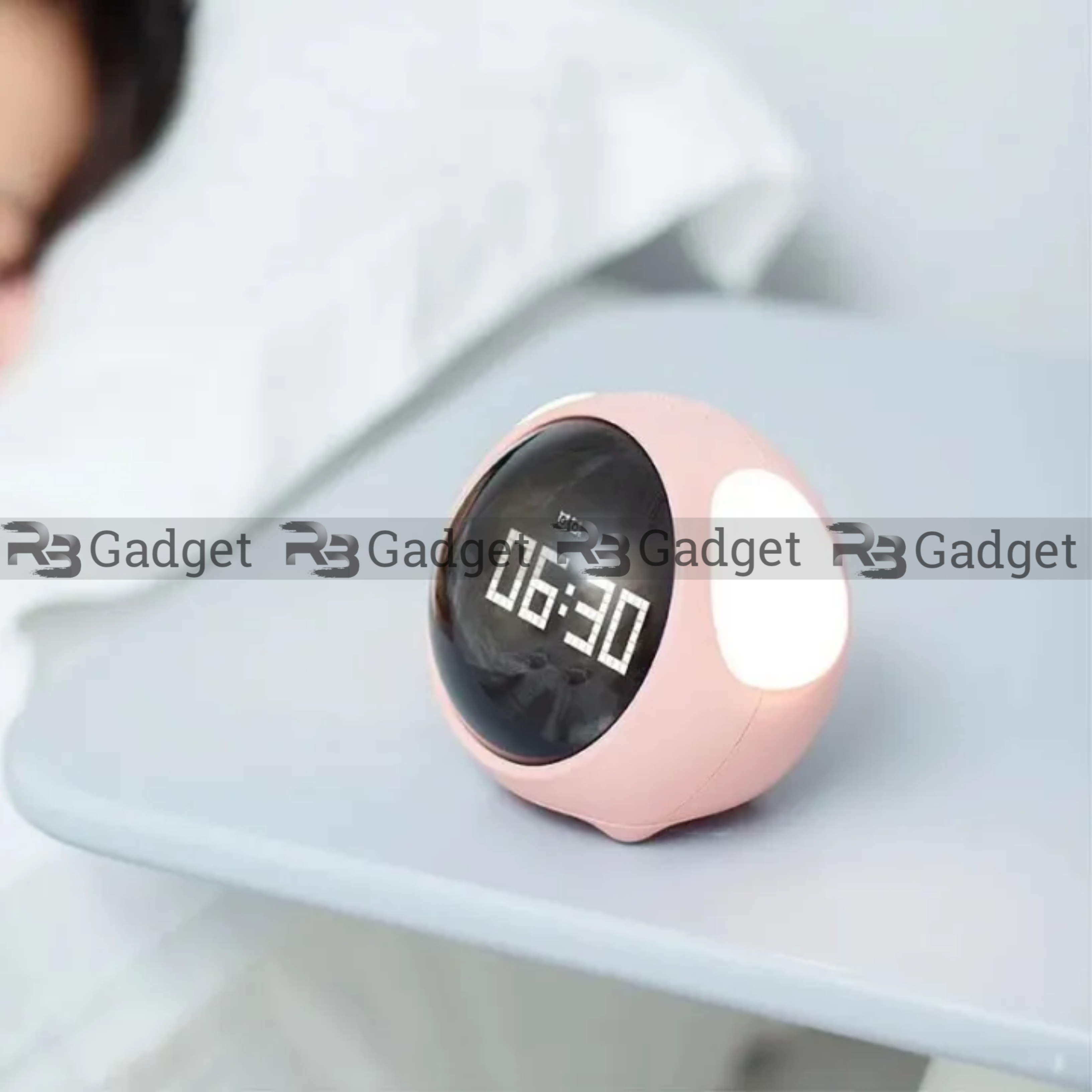 Cute Expression Multi Function LED Pixel Alarm Clock_img_0
